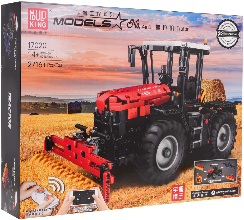 Ramiz Blocks Raudona Tractor 2716el.