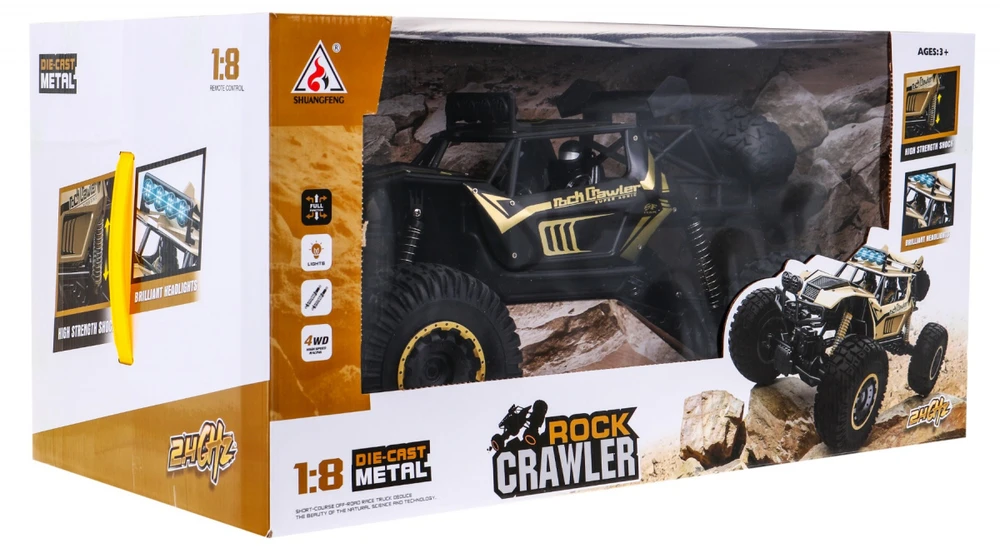DWM Nuotoliniu būdu valdomas visureigis Metal Mega Crawler 1:8