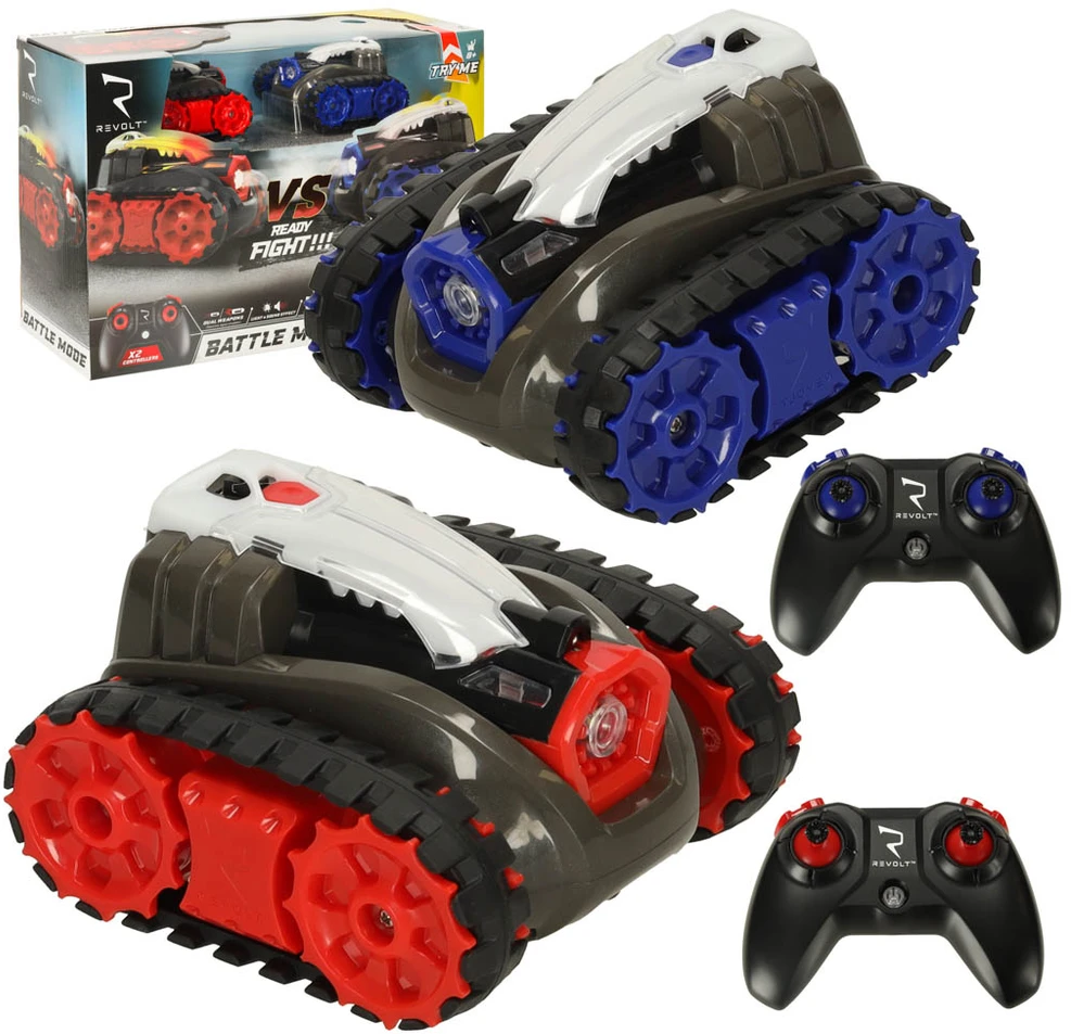 RC Revolt BATTLE nuotolinio valdymo automobilis mūšio režimas garsiniai žibintai 2pak