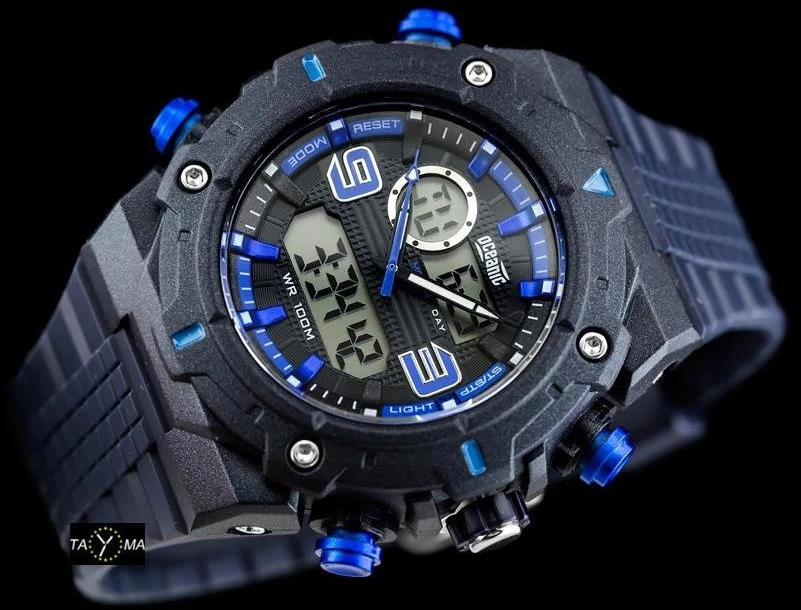 VYRIŠKAS LAIKRODIS OCEANIC OC-109-02 - MULTITIME - WR100 (ze018b)