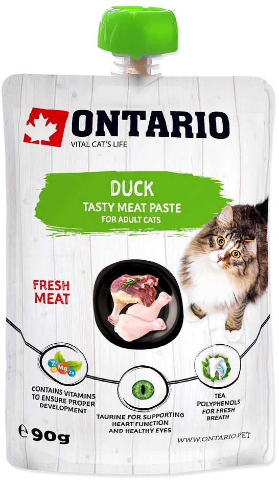 Ontario kačių antiena šviežia mėsa 90g (makaronai)