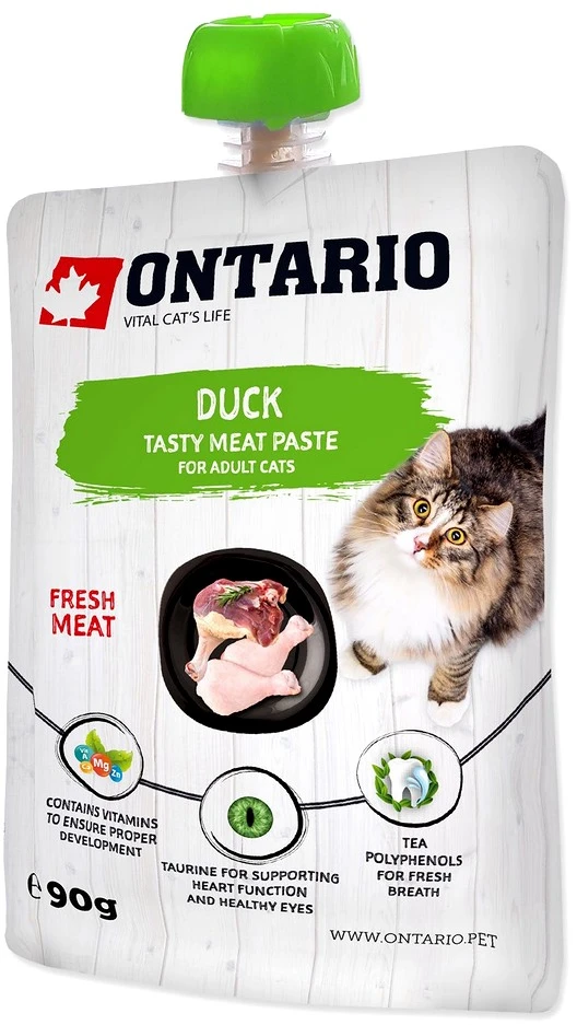 Ontario kačių antiena šviežia mėsa 90g (makaronai)