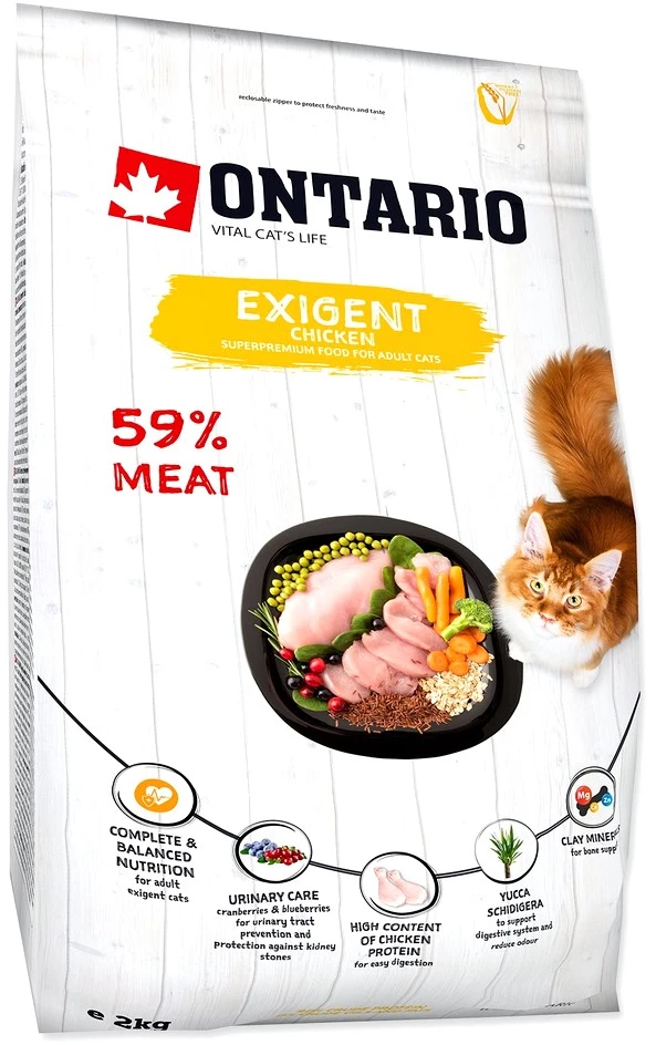 Ontario Cat Exigent 2kg (Išrankioms)