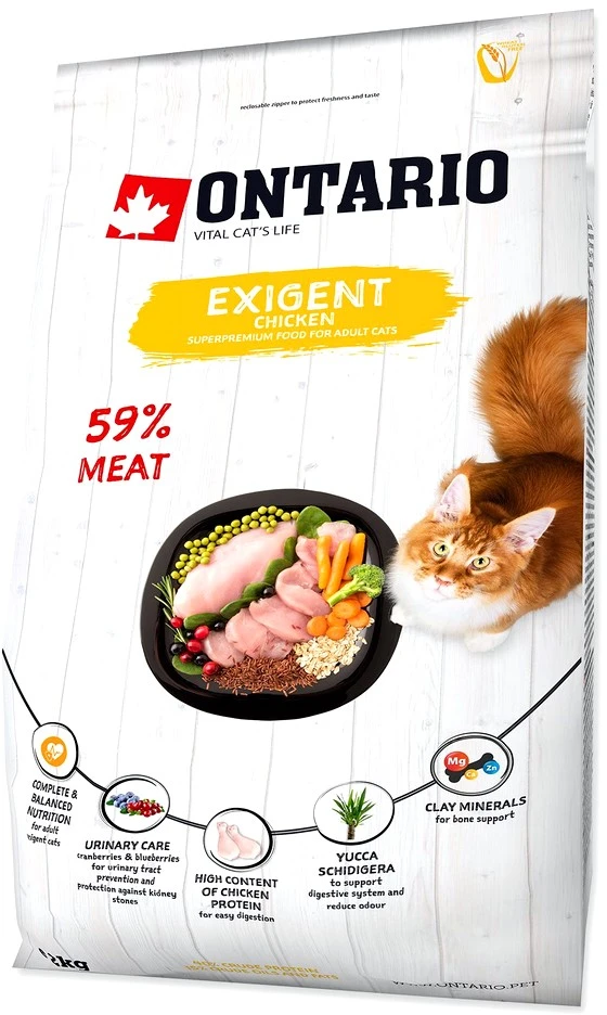 Ontario Cat Exigent 2kg (Išrankioms)