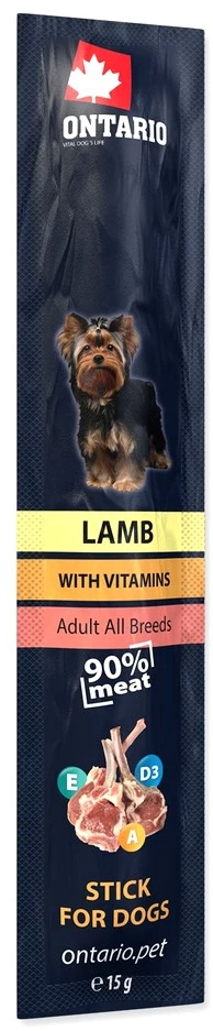 ONTARIO ėdalas šunims, aviena, 15 g