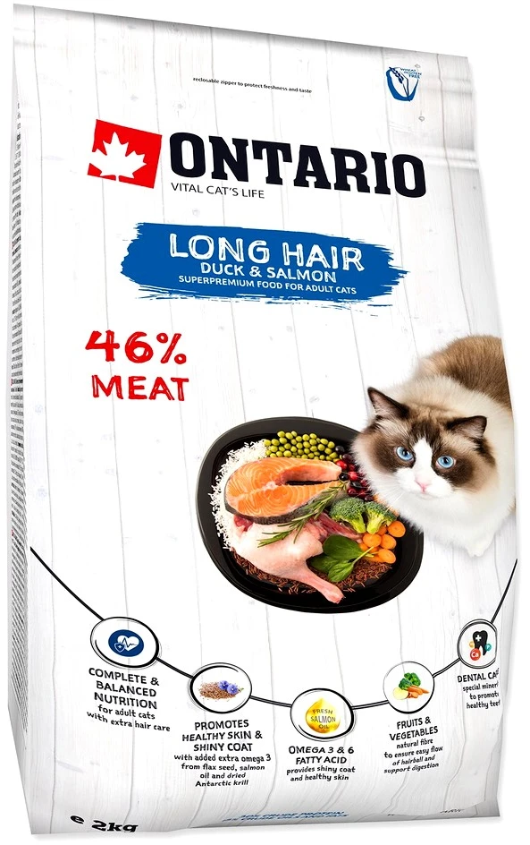 Ontario Cat Longhair 2kg (Ilgaplaukiams)