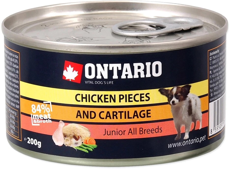 ONTARIO Junior vištienos gabaliukai šuniukams
