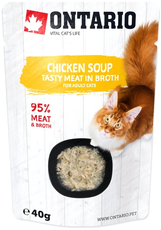 Ontario Cat Soup vištiena with vegetables 40g (Sriuba)