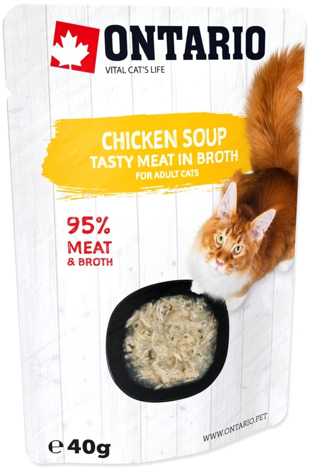 Ontario Cat Soup vištiena with vegetables 40g (Sriuba)