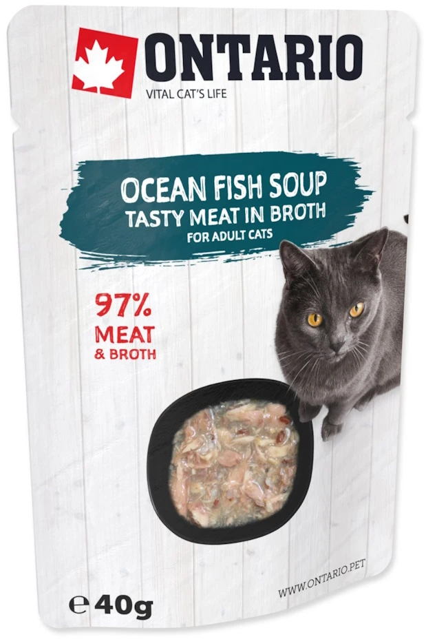 Ontario Cat Soup Ocean žuvis with vetebles 40g (Sriuba)