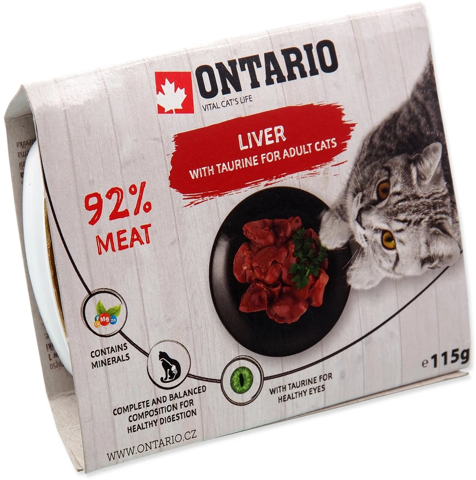 Ontario Cat Tray Liver 115g (kepenėlės)