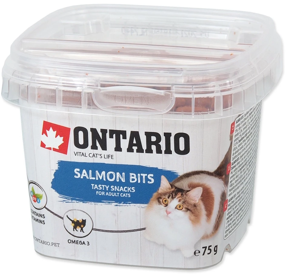 Ontario Skanėstai Salmon Bits 75g