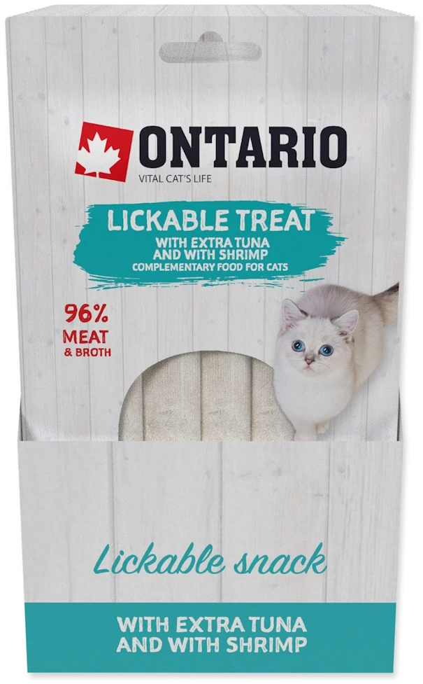 Ontario Laižomas skanėstas Tunas + Krevetės 5x14g