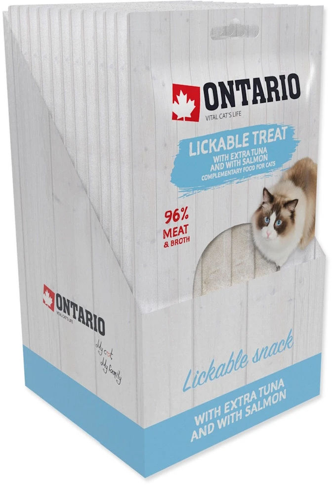Ontario Laižomas skanėstas Tunas + Lašiša 5x14g