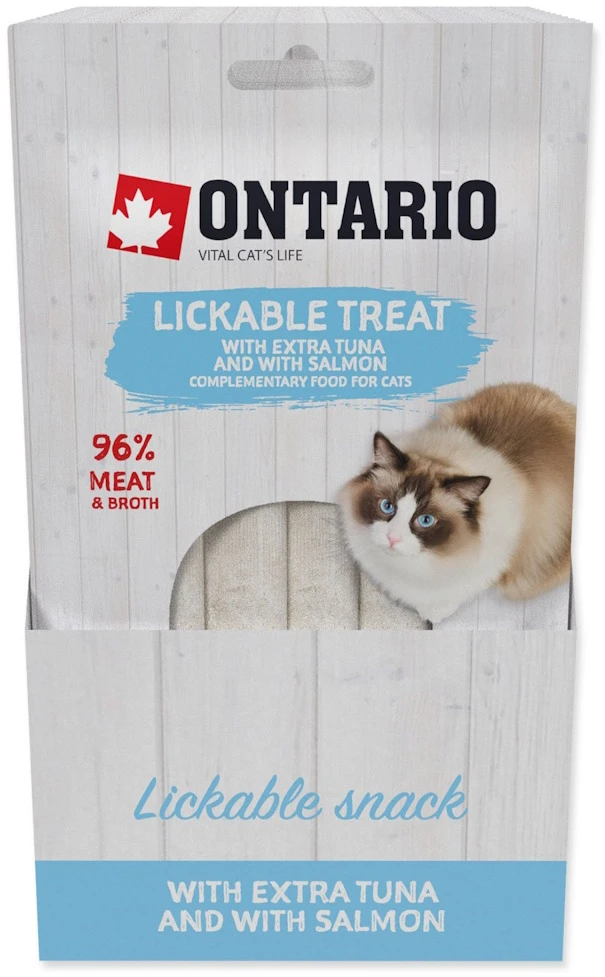 Ontario Laižomas skanėstas Tunas + Lašiša 5x14g