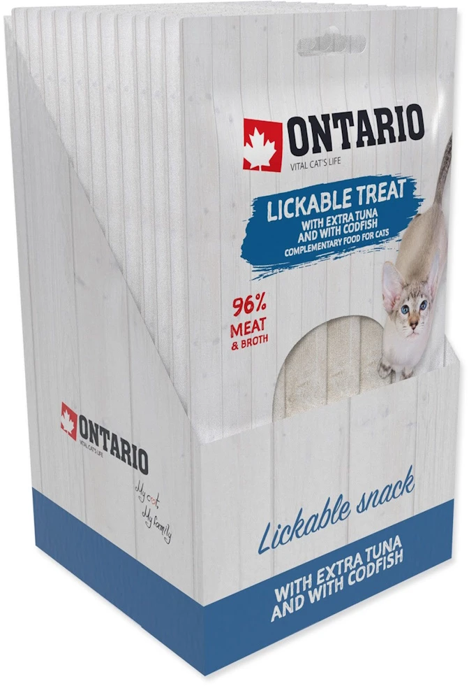 Ontario Laižomas skanėstas Tunas + Menkė 5x14g