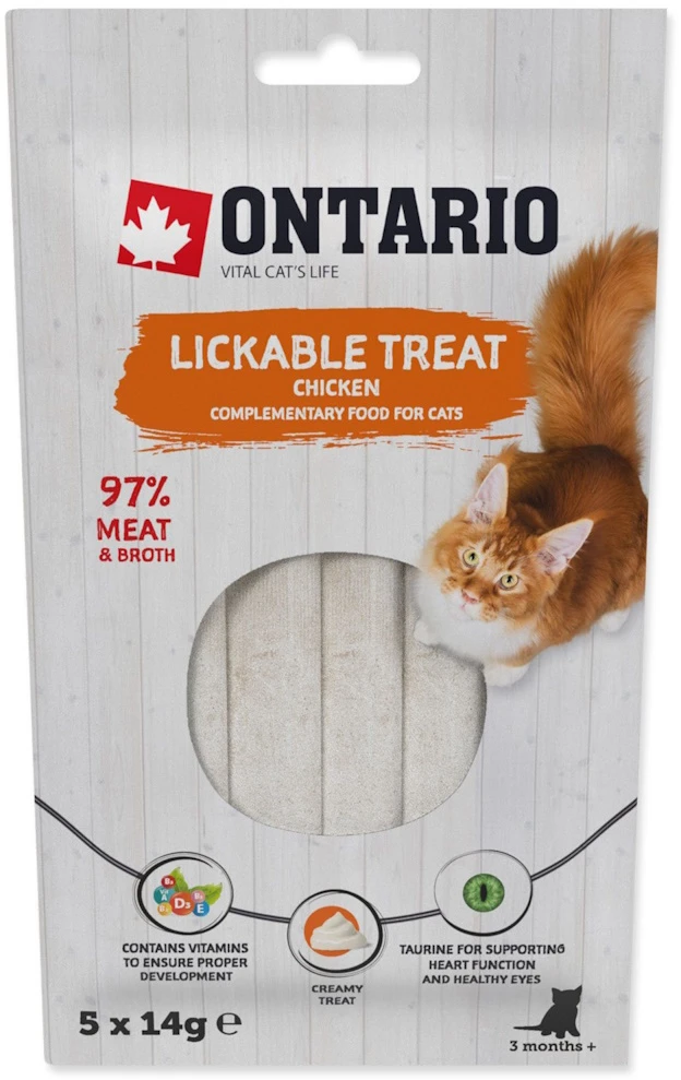 Ontario Laižomas skanėstas su Vištiena 5x14g