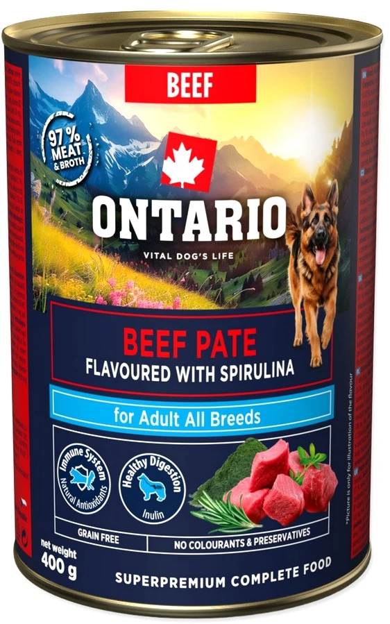 Nezatříděno Ontario Adult Jautienos paštetas su Spirulina 400g