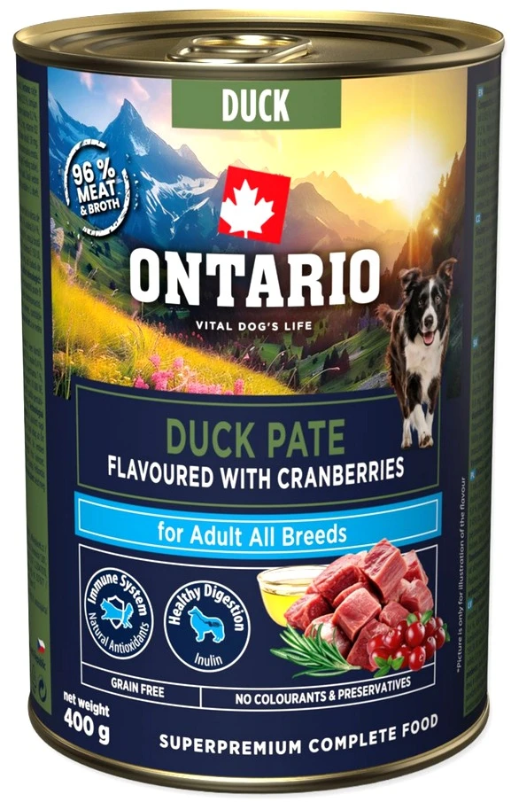 Ontario Adult Antienos paštetas su Spanguolėmis 400g