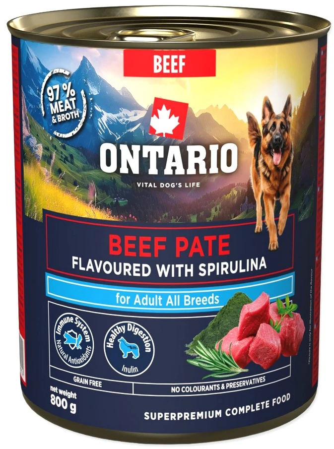 Ontario Adult Jautienos paštetas su Spirulina 800g