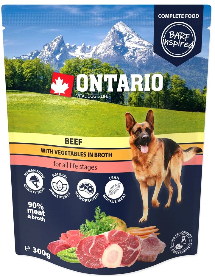 Ontario Jautiena su Daržovėmis sultinyje 300g