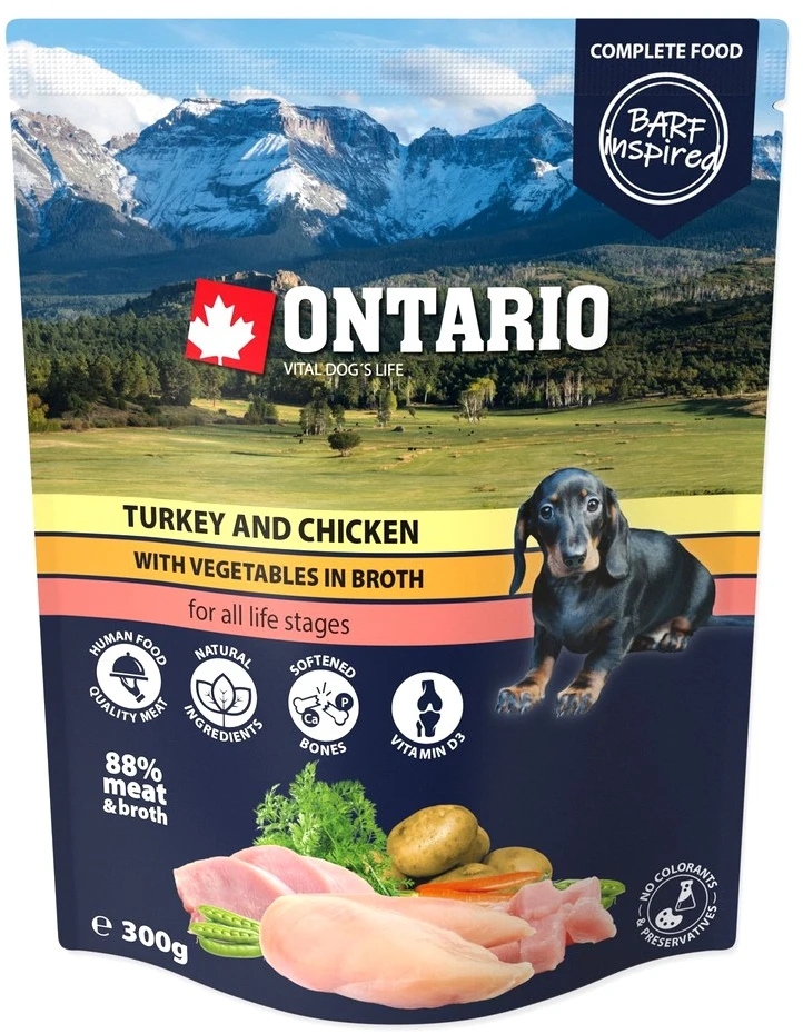 Ontario Kalakutiena, Vištiena ir Daržovės sultinyje 300g