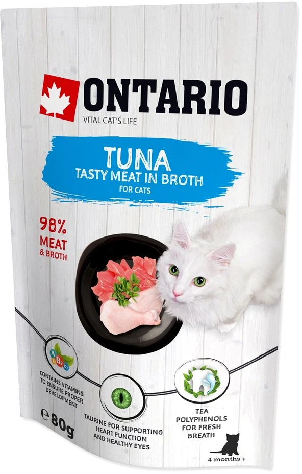ONTARIO tuno skonio kačių ėdalas, 80 g