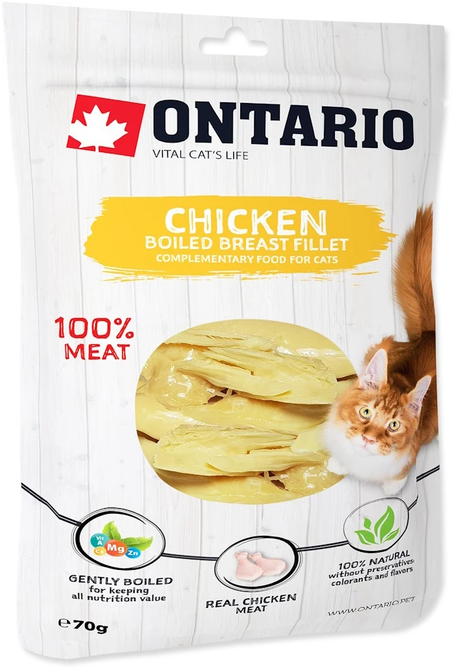 ONTARIO Virta vištienos krūtinėlė katėms 70 g