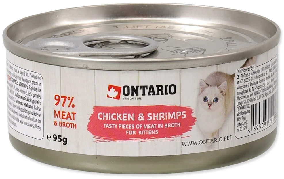 ONTARIO vištiena ir krevetės jauniems katėms