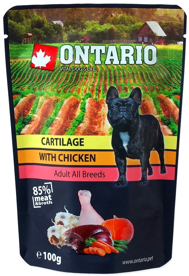 Ontario Kremzlės ir Vištiena sultinyje 100g