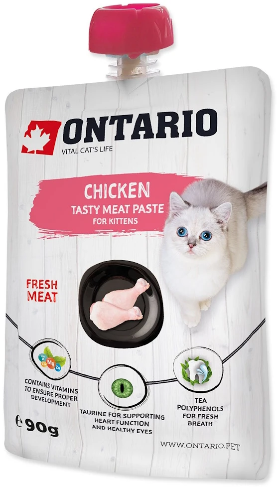 Ontario Kitten vištiena Fresh Meat 90g (Pasta)