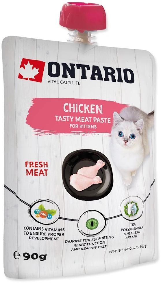 Ontario Kitten vištiena Fresh Meat 90g (Pasta)