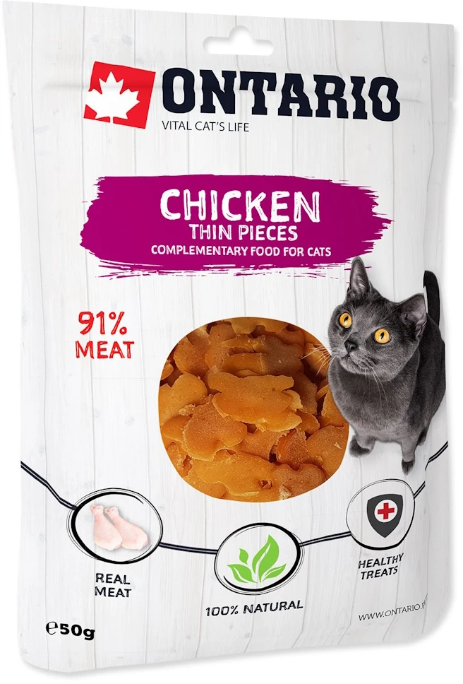 ONTARIO vištienos skanėstai katėms, 50 g