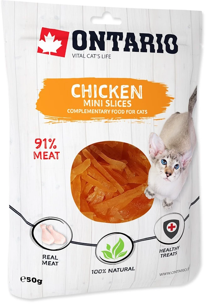 ONTARIO vištienos skanėstai katėms, 50 g