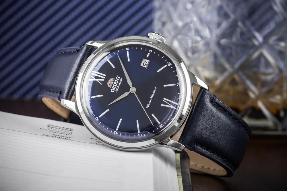 Orient Klasikinis Bambino V6 vyriškas laikrodis RA-AC0021L10B + dėžutė