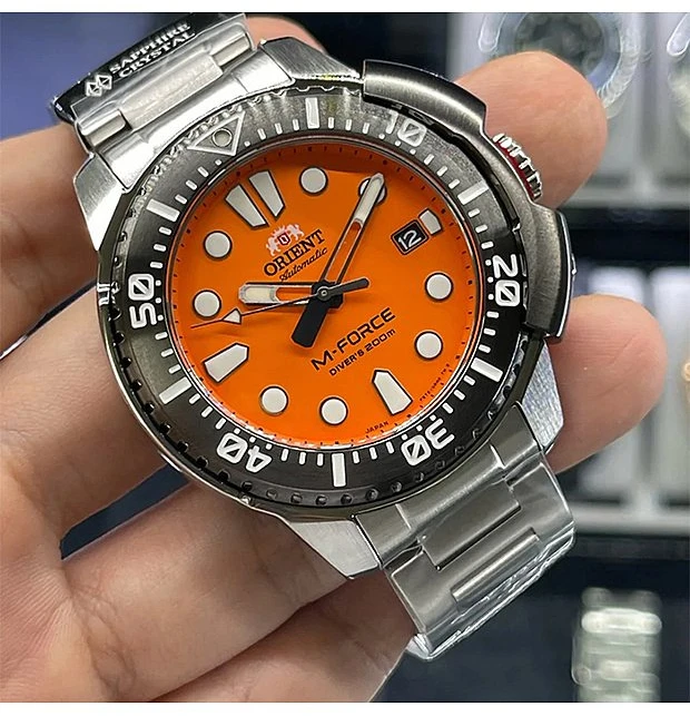 „Orient Sport M-Force“ automatinis vyriškas laikrodis RA-AC0L08Y00B + BOX