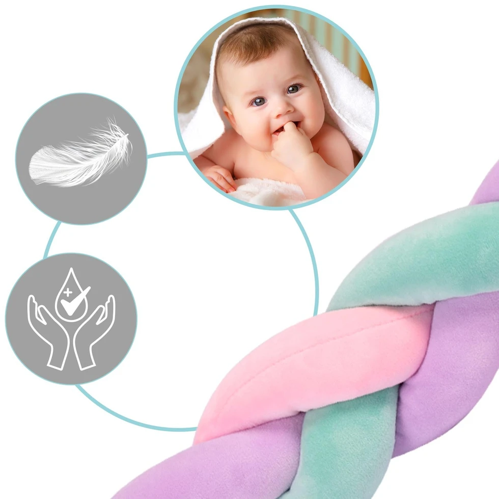 „Ricokids“ 3 m lovelės užtiesalas – mėtinės-rožinės-violetinės spalvos