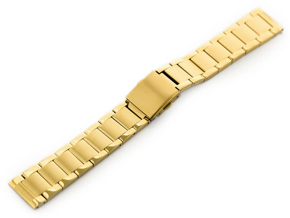 Bransoleta Pacific Model 9 solid - auksinė 22mm
