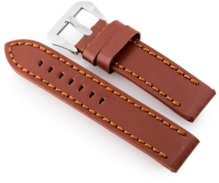 Pacific Odinis laikrodžio dirželis W27 - PREMIUM - rudas - 20 mm