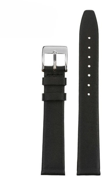 Pacific W104 leather watch strap - juodas - 18mm