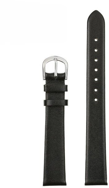 Pacific W36L leather watch strap - juodas - 18mm
