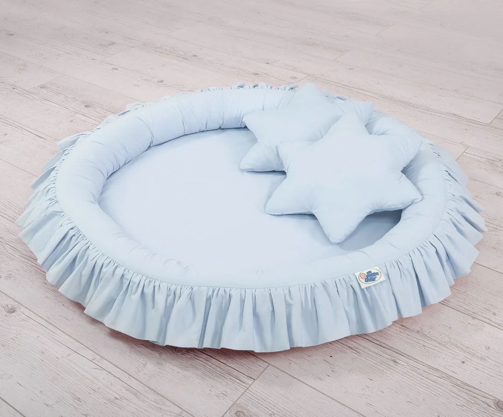 My Sweet Baby Pakabinama palapinė su lizdu ir pagalvėlėmis – mėlyna