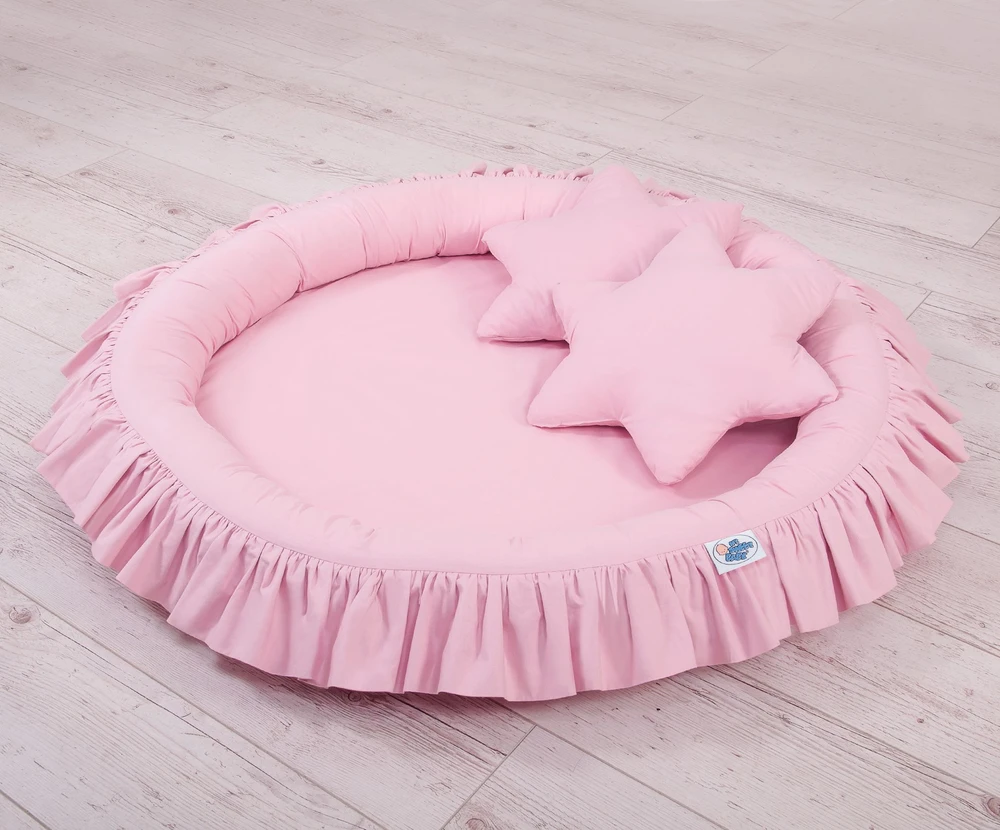 My Sweet Baby Pakabinama pastogė ir lizdas su raukiniais bei pagalvėlėmis – rožinė