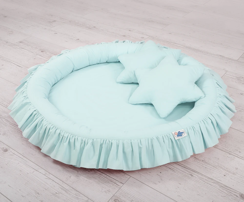 My Sweet Baby Pakabinama palapinė ir lizdas su pagalvėlėmis – mėtų spalvos