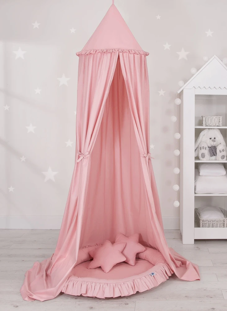 My Sweet Baby Kabantis baldakimas ir lizdas su pagalvėlėmis – pastelinis rožinis