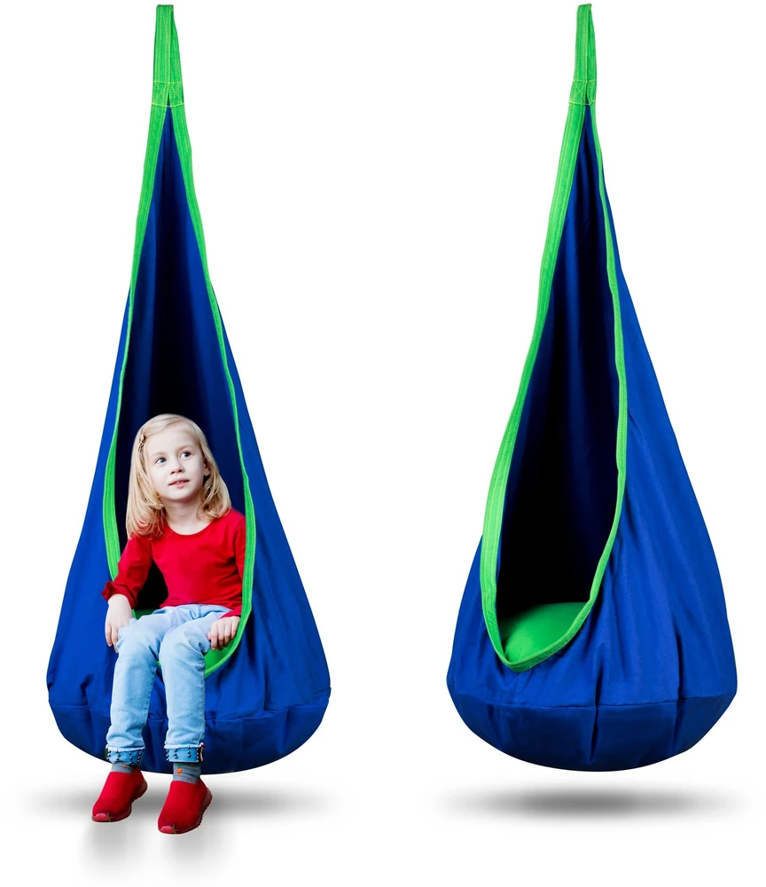 Neo-Sport Cocoon pakabinama vaikiška kėdė, mėlynos spalvos