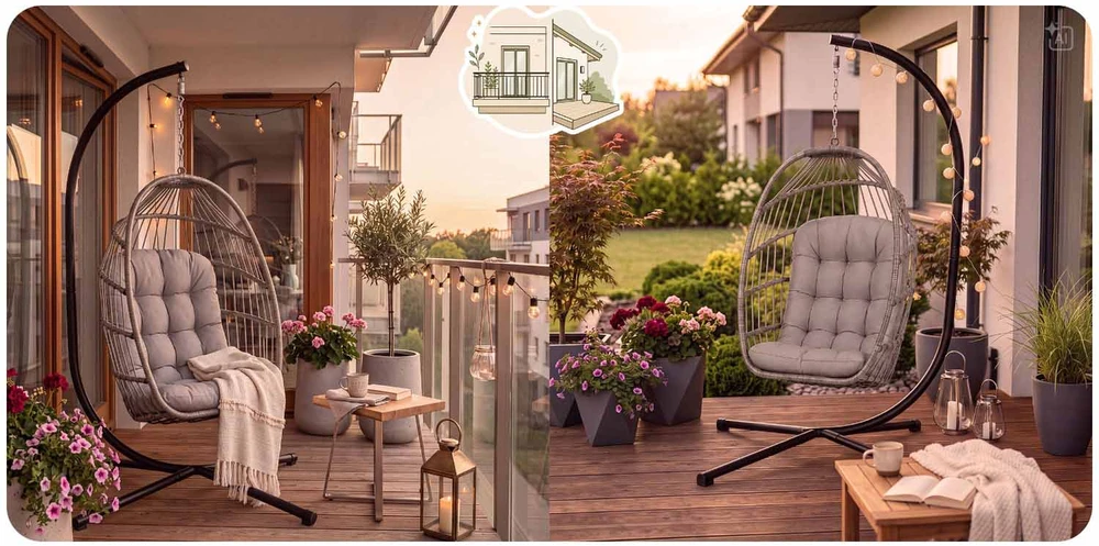 Pakabinamas sodo fotelis Sofotel Maribella 290501