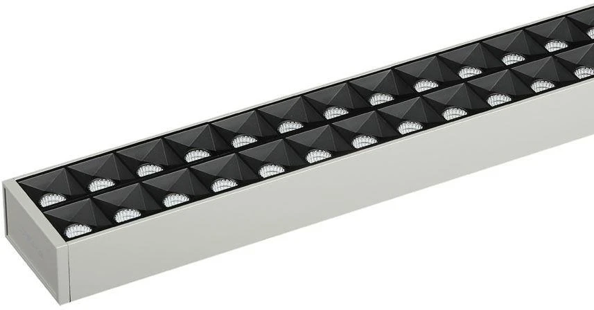 Pakabinamas šviestuvas 60W LED pakabinamas linijinis šviestuvas V-TAC, sidabrinis, dimeriuojamas, 4000K (natūraliai balta), SAMSUNG LED chip