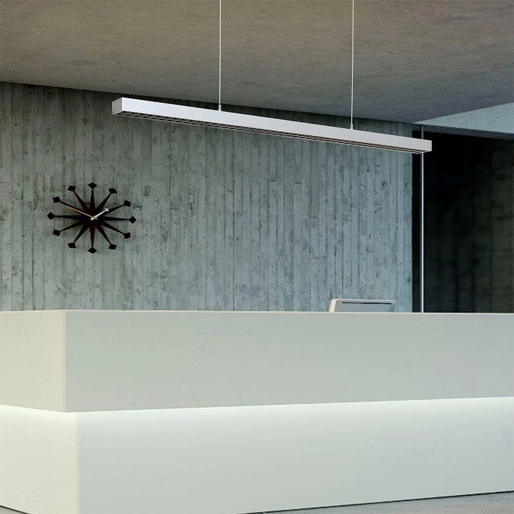 Pakabinamas šviestuvas 60W LED pakabinamas linijinis šviestuvas V-TAC, baltas, dimeriuojamas, 4000K (natūraliai balta), SAMSUNG LED chip