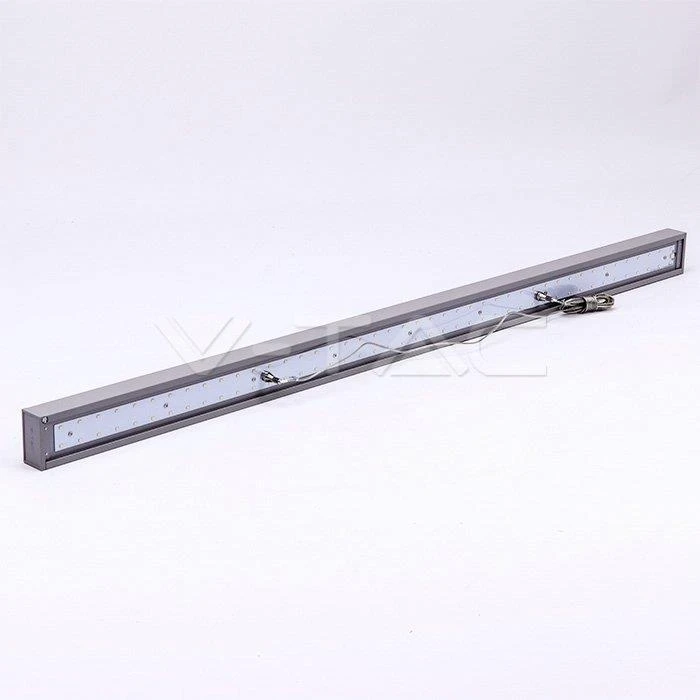 Pakabinamas šviestuvas 60W LED pakabinamas linijinis šviestuvas V-TAC, sidabrinis, dimeriuojamas, 4000K (natūraliai balta), SAMSUNG LED chip